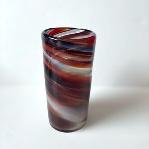 MURANO Amethyst Glass Swirl Tall Tumbler